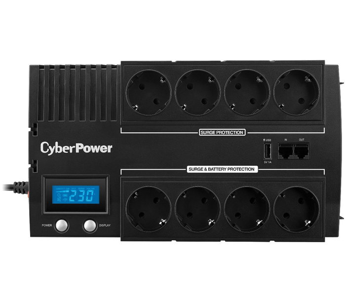 CyberPower BR1200ELCD SAI Línea Interactiva 1200VA 720W 8 Salidas CyberPower BR1200ELCD SAI Línea Interactiva 1200VA 720W 8 Salidas